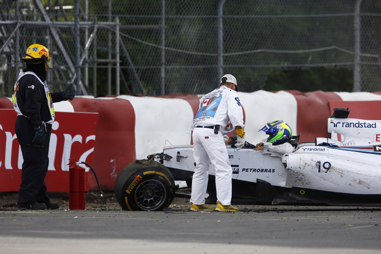 Felipe Massa hatte Glück im Unglück – keine Verletzungen!