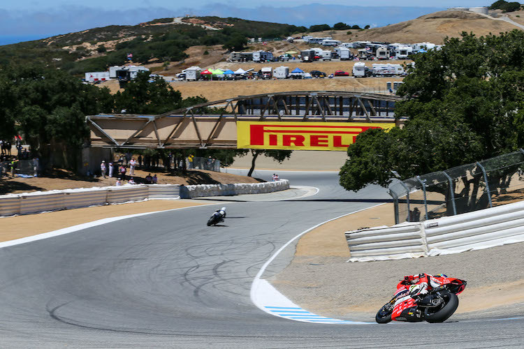 Die Rennaction aus Laguna Seca soll von Eurosport 1 live übertragen werden 