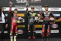 Die Top-3 des Qualifyings: Alvaro Bautista, Johnny Rea und Danilo Petrucci (v.l.)