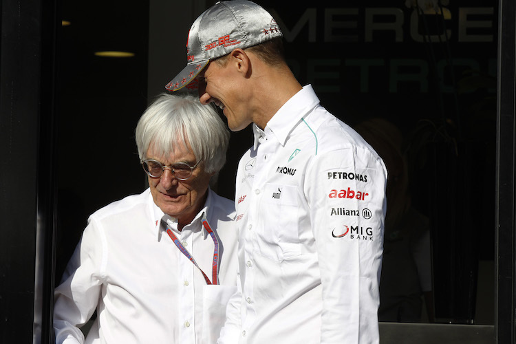 Bernie Ecclestone und Michael Schumacher