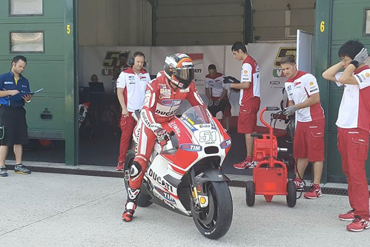 Ducati-Testfahrer Michele Pirro in Misano