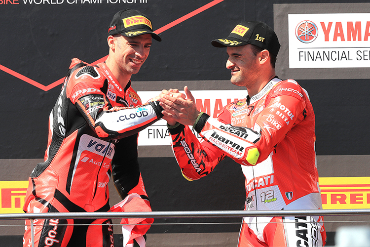 Von Ducati übergangen: Marco Melandri (li.) und Javier Fores
