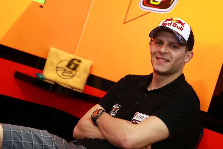 Stefdan Bradl wird auf dem Sachsenring nur in Teamkleidung zu sehen sein – ohne Helm und Leder