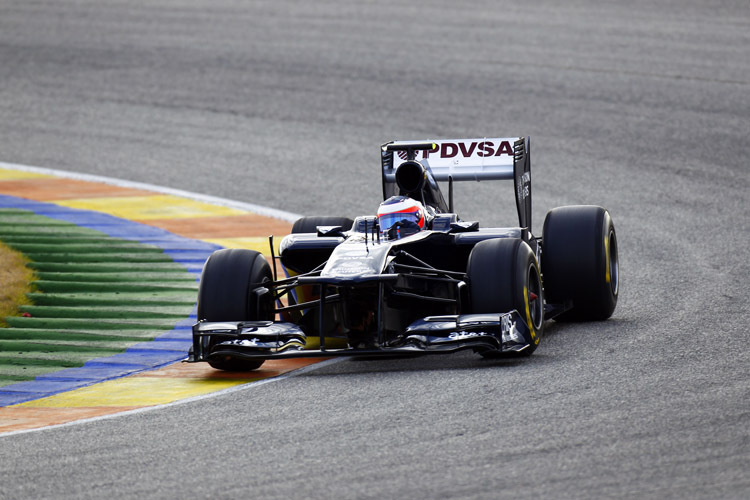 FW33 mit Rubens Barrichello auf Jungfernfahrt