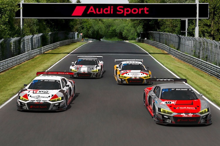 Audi startet mit vier historischen Designs beim 24h-Rennen auf dem Nürburgring