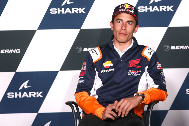 Marc Márquez in der Pressekonferenz