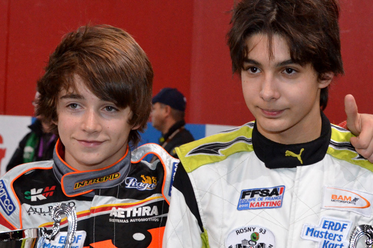 Unverkennbar: Esteban Ocon und Charles Leclerc 2011