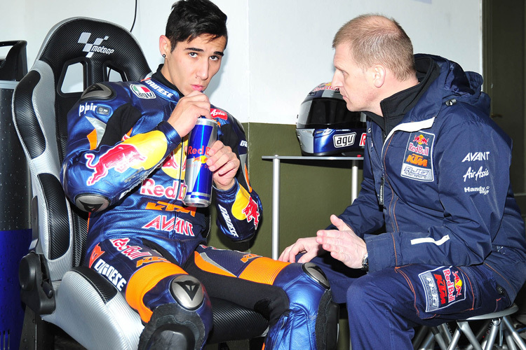 Luis Salom und Teamchef Aki Ajo