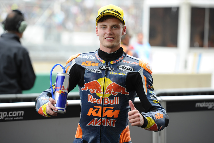 Brad Binder nach dem Sieg in Frankreich