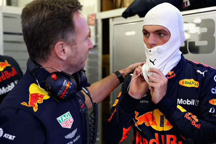 Christian Horner und Max Verstappen