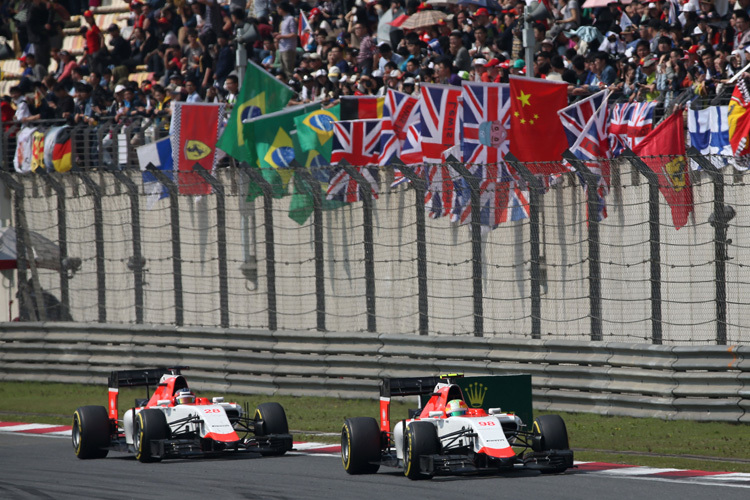 Die Manor-Renner im China-GP