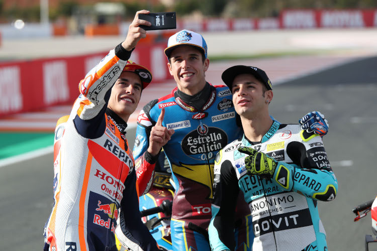 Dalla Portas größter Erfolg: 2019 auf dem Weltmeister-Bild mit den Márquez-Brüdern