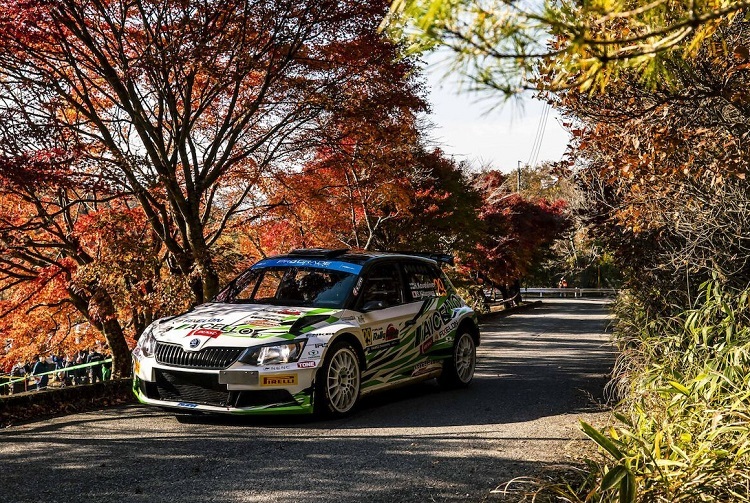 Heikki Kovalainen bei der Rallye Japan