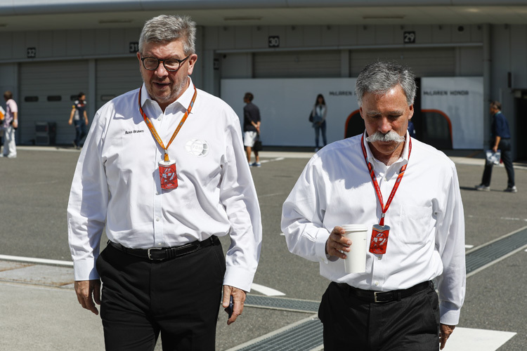  Ross Brawn und Chase Carey wollen günstigere und lautere Formel-1-Motoren