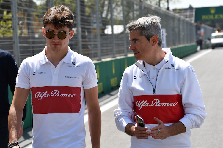 Charles Leclerc und Xevi Pujolar