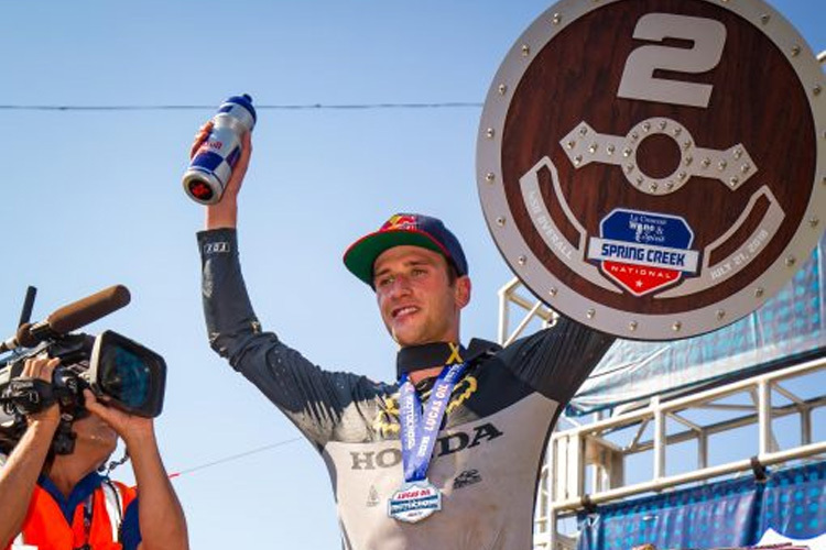 Ken Roczen schaffte es in Spring Creek erneut auf das Podium 