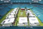 In Miami wird das Fahrerlager im Hard Rock-Stadion untergebracht