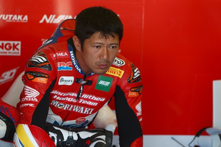 Ryuichi Kiyonari ist in Donington Park Einzelkämpfer für Moriwaki Honda 