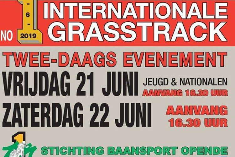 Das Internationale Grasbahnrennen in Opende wurde von einem schweren Sturz überschattet