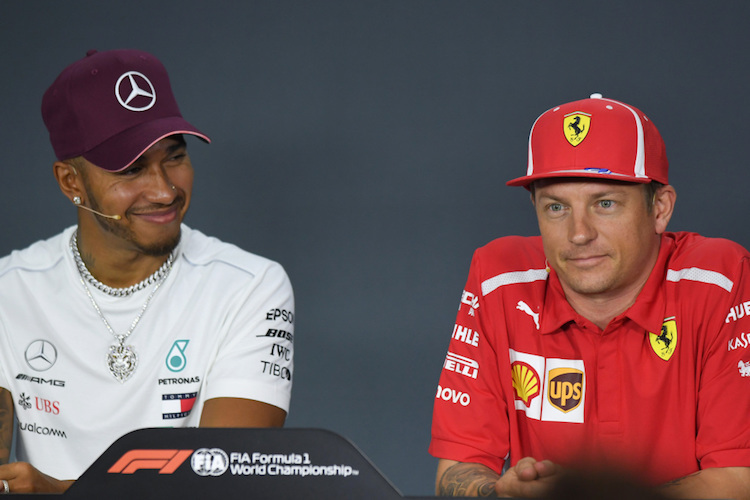 Lewis Hamilton und Kimi Räikkönen