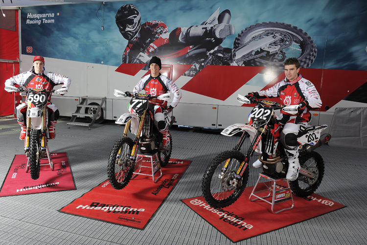 Das Husqvarna-Werksteam