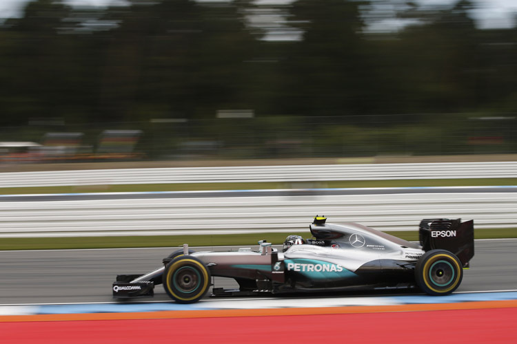 Nico Rosberg war im ersten freien Training zum Deutschland-GP der schnellste Mann