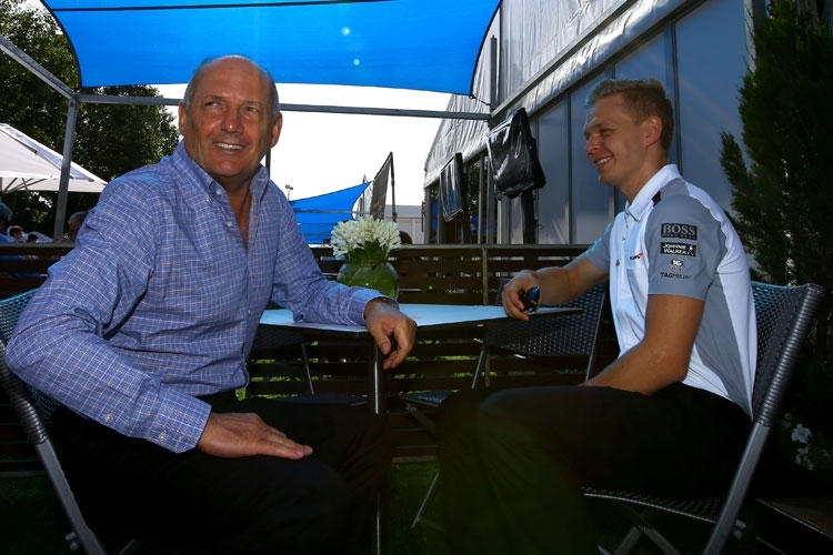 Ron Dennis mit Kevin Magnussen