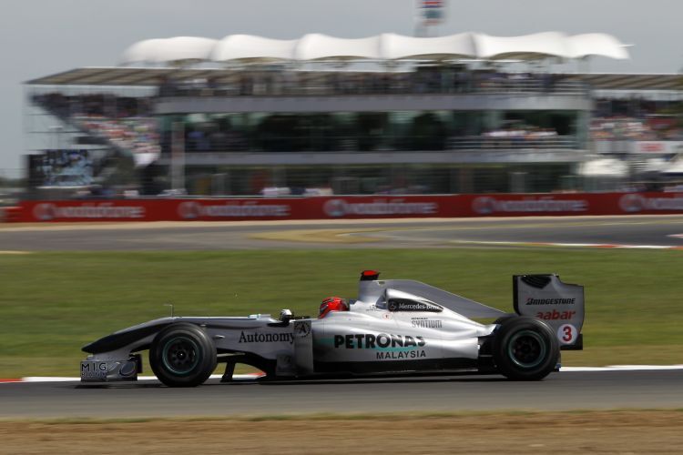 Michael Schumacher in Silverstone