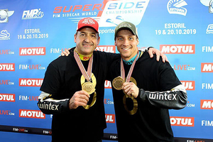 2019 gewannen Tim Reeves (li.) und Mark Wilkes gemeinsam den WM-Titel)