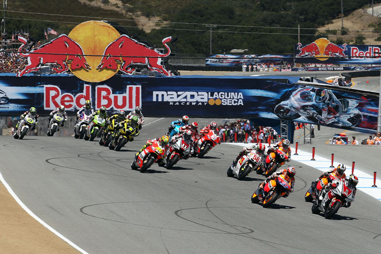 Start der MotoGP in Laguna Seca - 2011