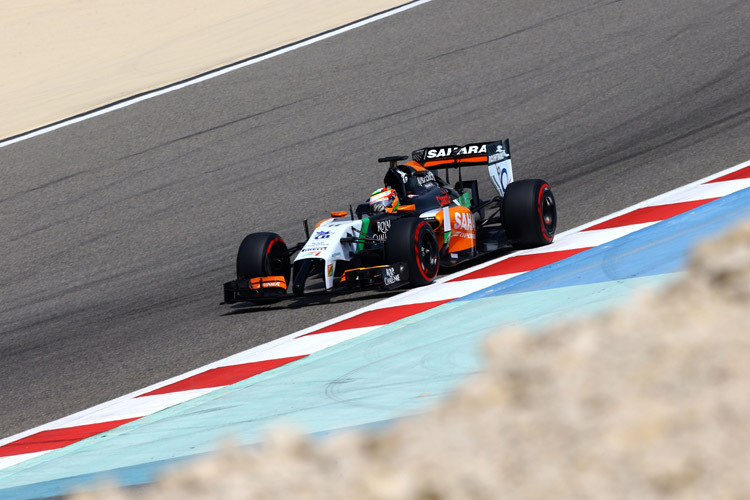 Fleissig: Sergio Pérez spulte spulte erneut über 100 Runden auf dem Bahrain International Circuit ab 