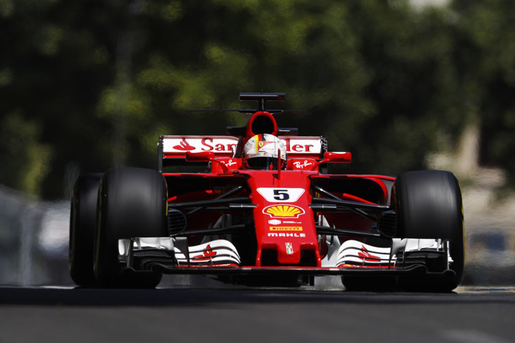 Sebastian Vettel drehte die drittschnellste Runde