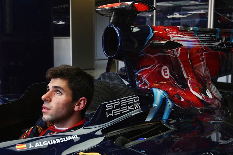 Jaime Alguersuari als Toro-Rosso-Fahrer