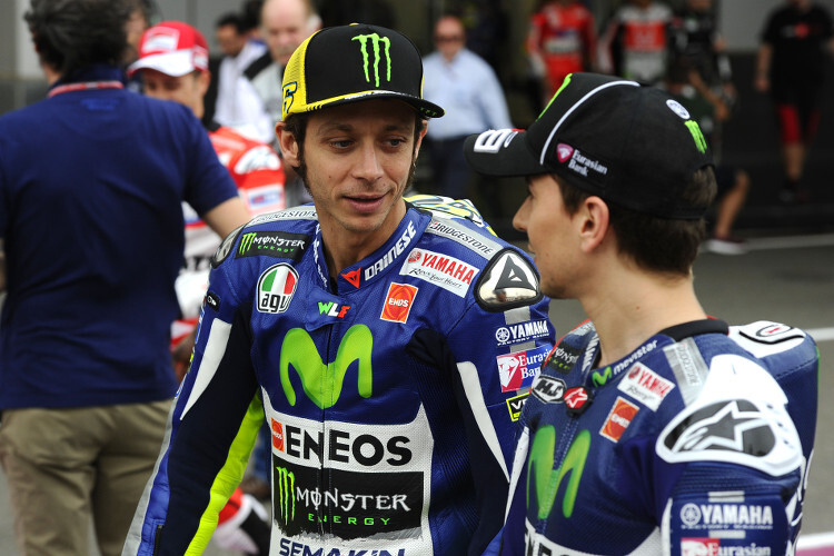 Valentino Rossi und Movistar-Yamaha-Teamkollege Jorge Lorenzo