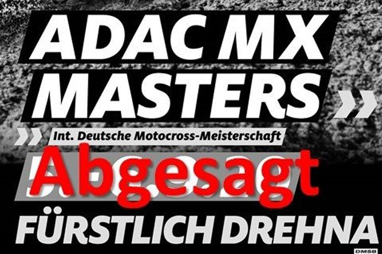 Die verschobene Auftaktveranstaltung der ADAC MX Masters wurde nun abgesagt