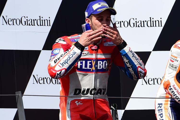 Andrea Dovizioso nach seinem Sieg in Österreich