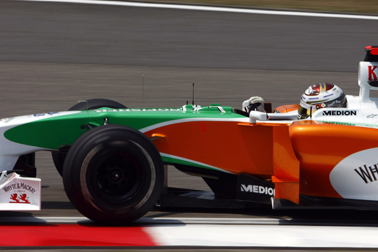 Sutil kommt in Shanghai im Force India zurecht