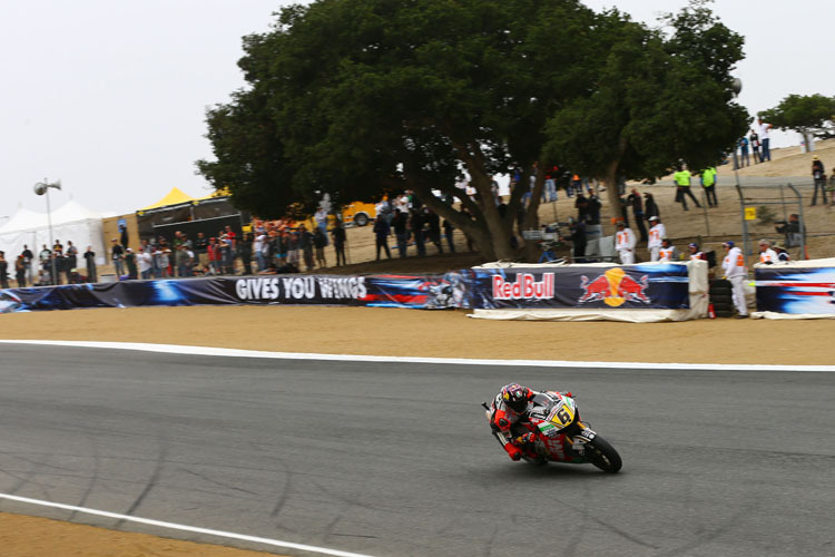 Stefan Bradl im ersten freien Training in der Corkscrew