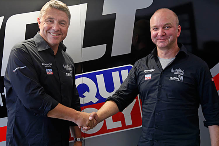 Peter Baumann von Liqui Moly mit Jürgen Lingg