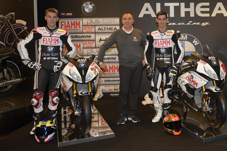 Markus Reiterberger (li.) fährt 2016 für Althea BMW Superbike-WM