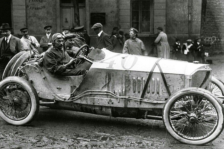 Benz 1914 mit Willy Scholl