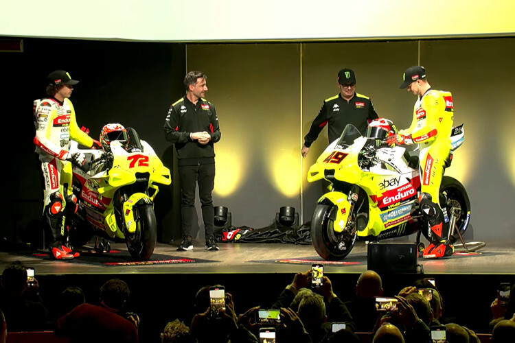 Das Pertamina Enduro VR46 Racing Team enthüllte in Riccione den neuen Look