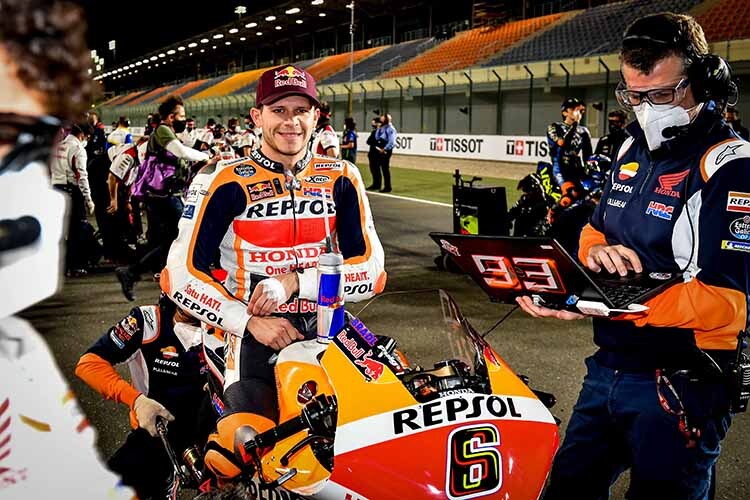 Stefan Bradl am Startplatz in Doha