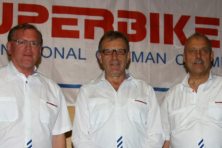 Die Promoter Bert Poensgen, Josef Meier und Josef Hofmann (v.l.)