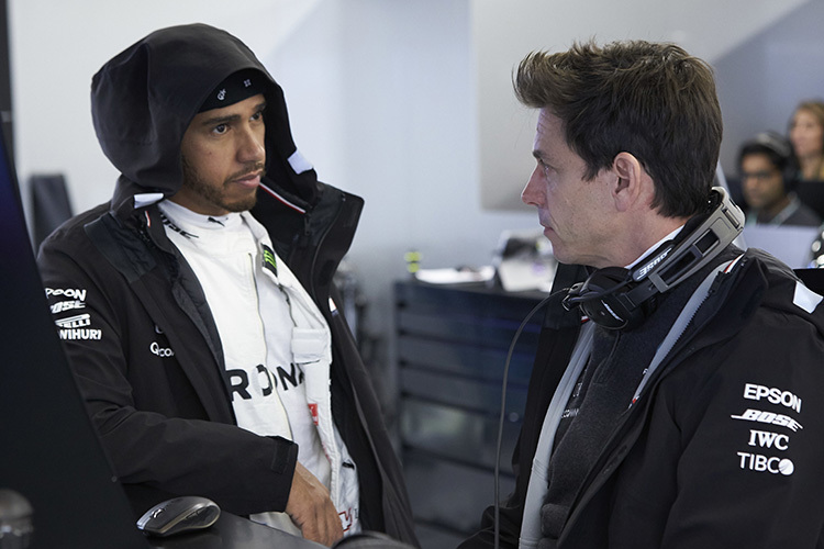 Lewis Hamilton und Toto Wolff