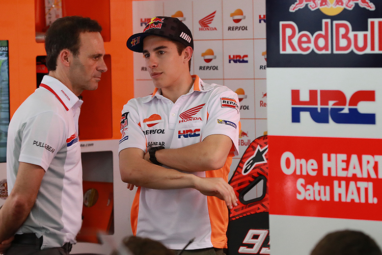 Alberto Puig mit Marc Márquez