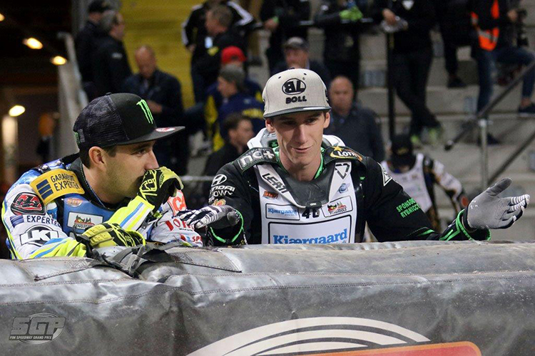 Die beiden Führenden: Chris Holder (li.) und Max Fricke