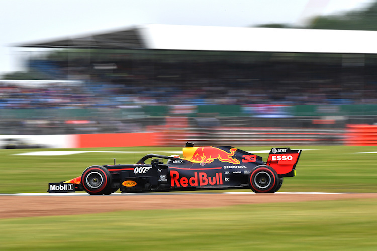 Max Verstappen in Silverstone