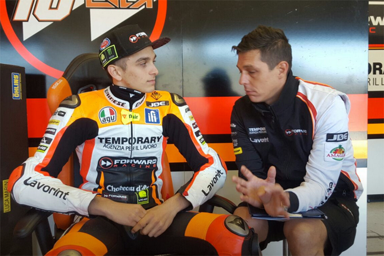 Luca Marini in der Forward-Box