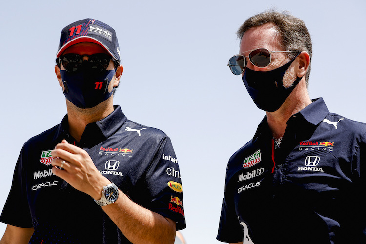 Sergio Pérez und Christian Horner